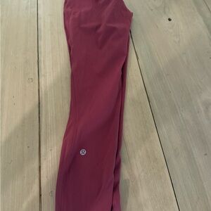 Lululemon maroon full length Leggings